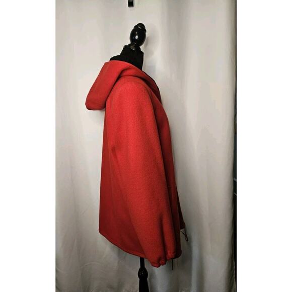 Authentic Mackintosh Vest Coat Wool Size 12 Vintage Made USA Hooded Red/Black - Picture 9 of 14